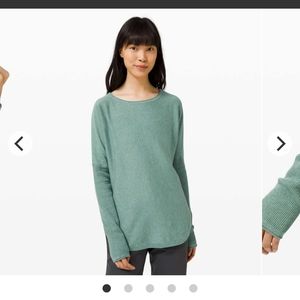 Lululemon Take it all in Sweater - GUC - Sz 10 - Tidewater Teal